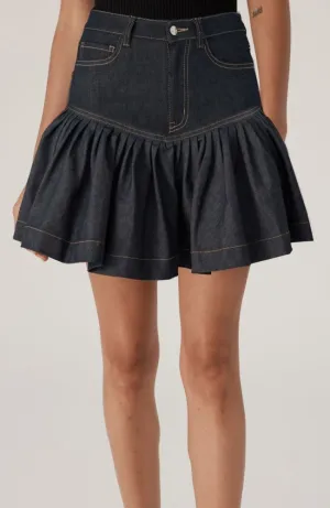 Aurora Sheen Denim Skirt