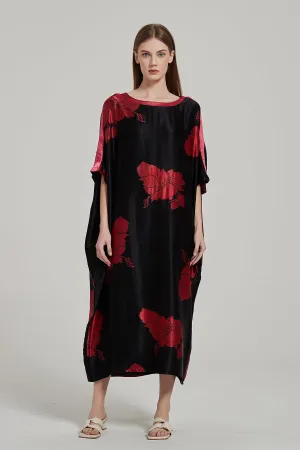 Batwing Sleeve Plus Size Maxi Dress