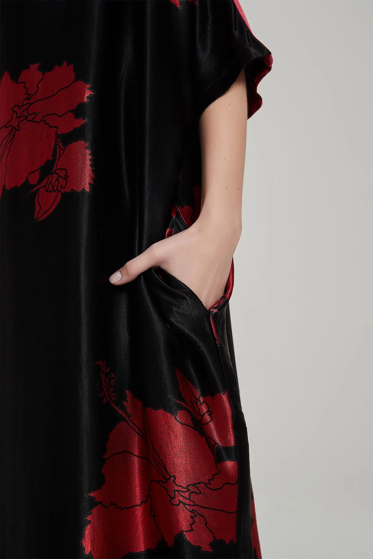 Batwing Sleeve Plus Size Maxi Dress