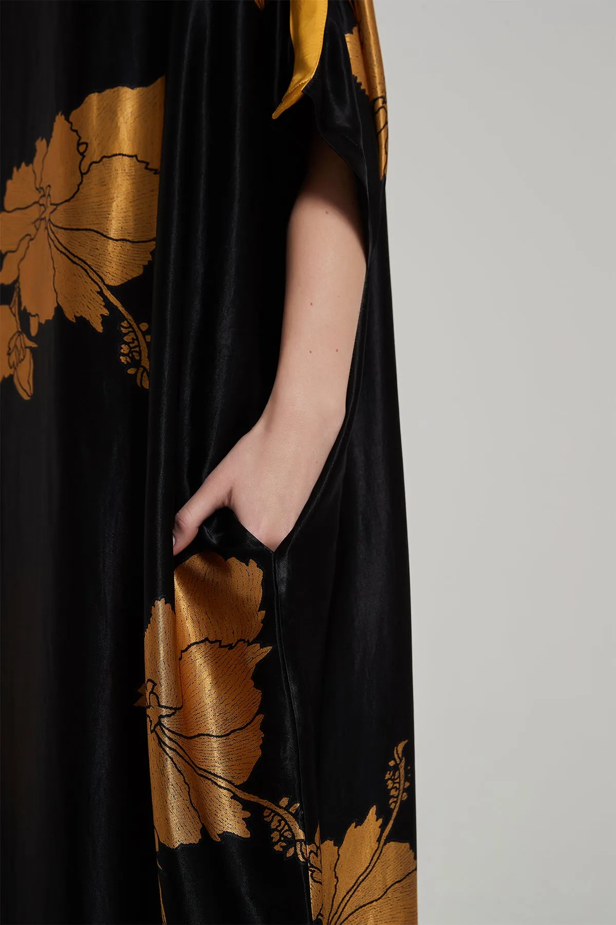 Batwing Sleeve Plus Size Maxi Dress