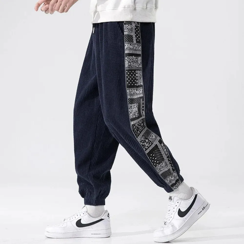 Boho Knitted Corduroy Pants