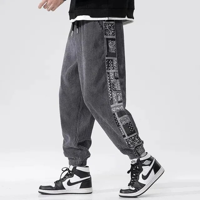 Boho Knitted Corduroy Pants