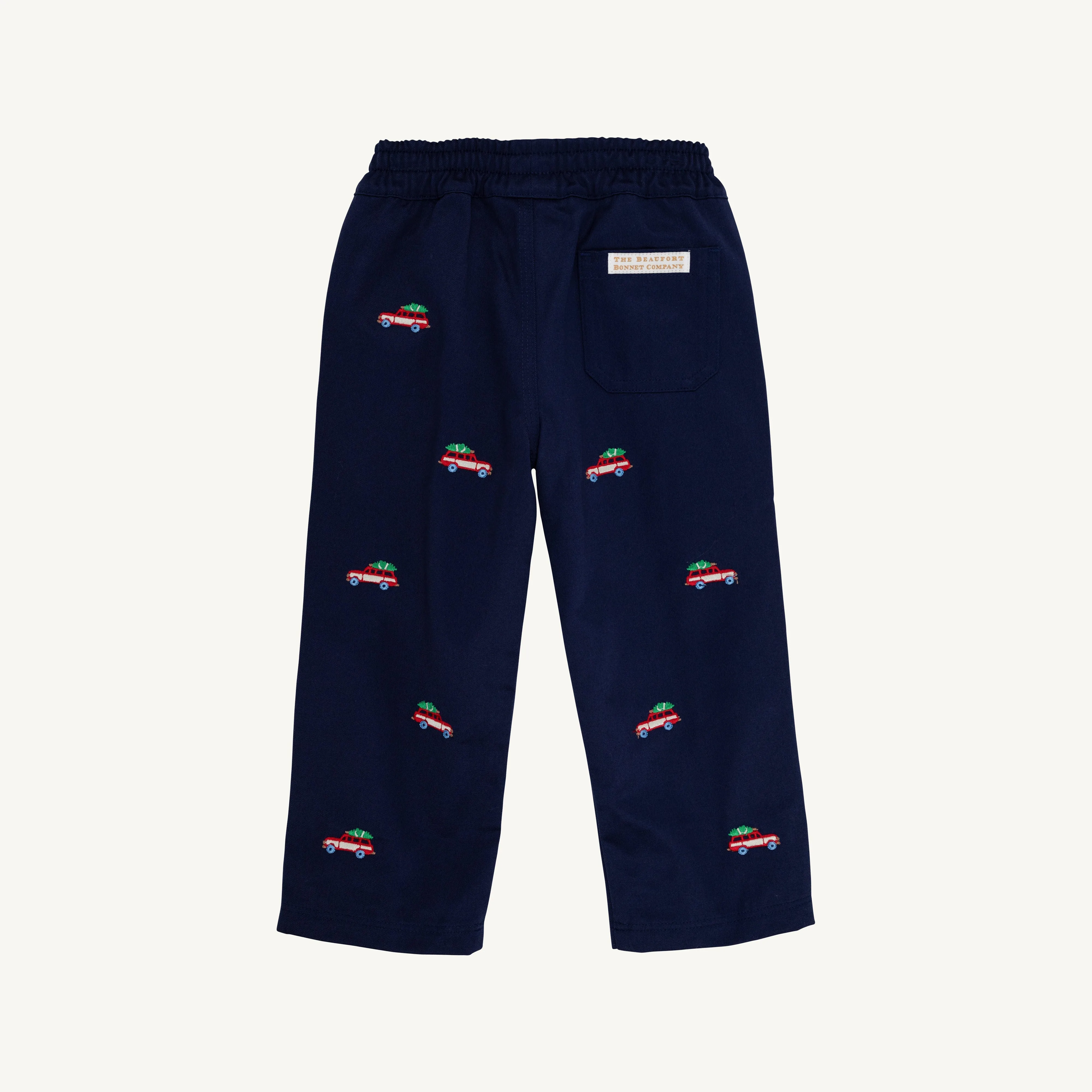 Critter Sheffield Pants (Twill) - Nantucket Navy with Woody Jeeps Embroidery