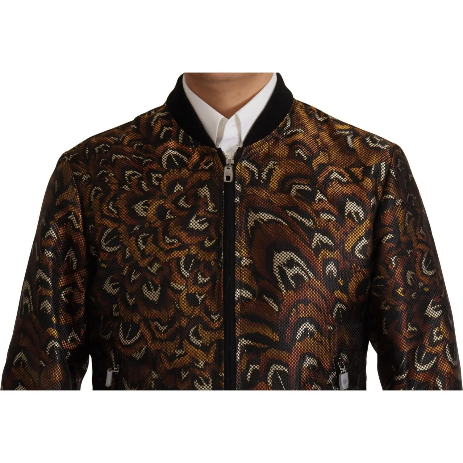 Dolce & Gabbana Elegant Brown Blouson Jacket