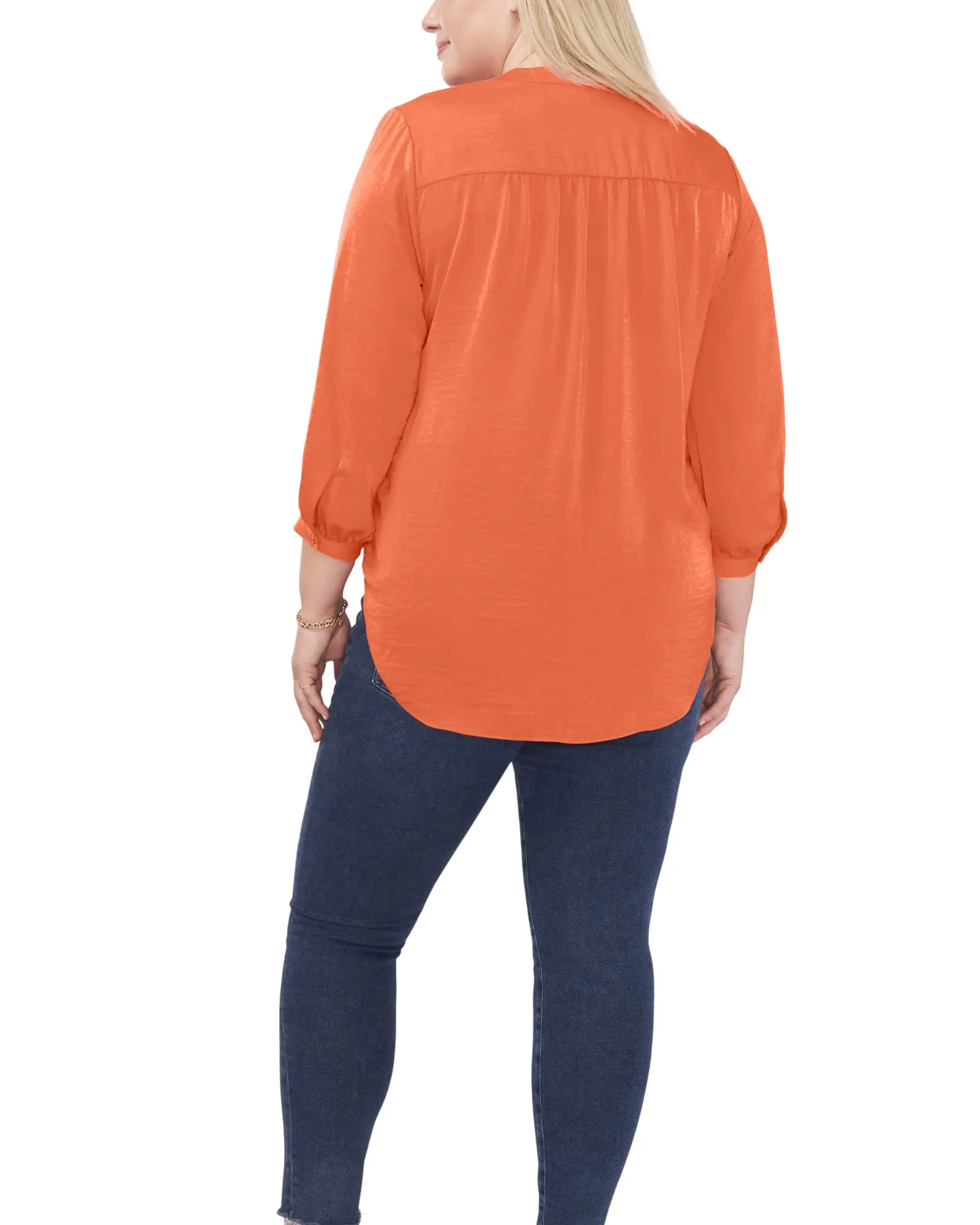 Everley V-Neck Blouse | SUNSET CORL