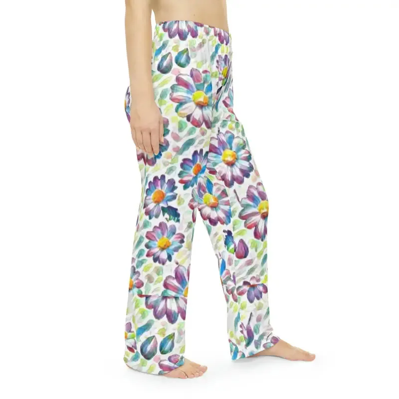 Floral Pattern Womens Pajama Pants