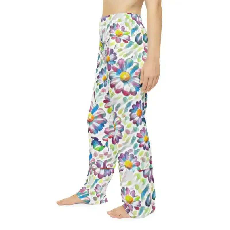 Floral Pattern Womens Pajama Pants