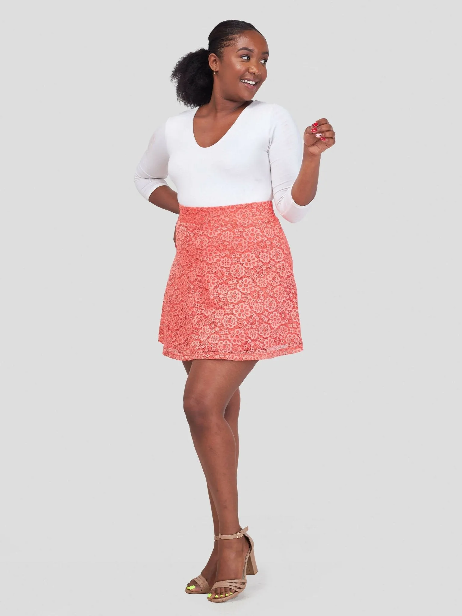 Immaculate Chic Golf/Tennis Lace Skirt - Pink