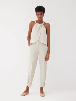 Isla Barley Linen Tapered Pants
