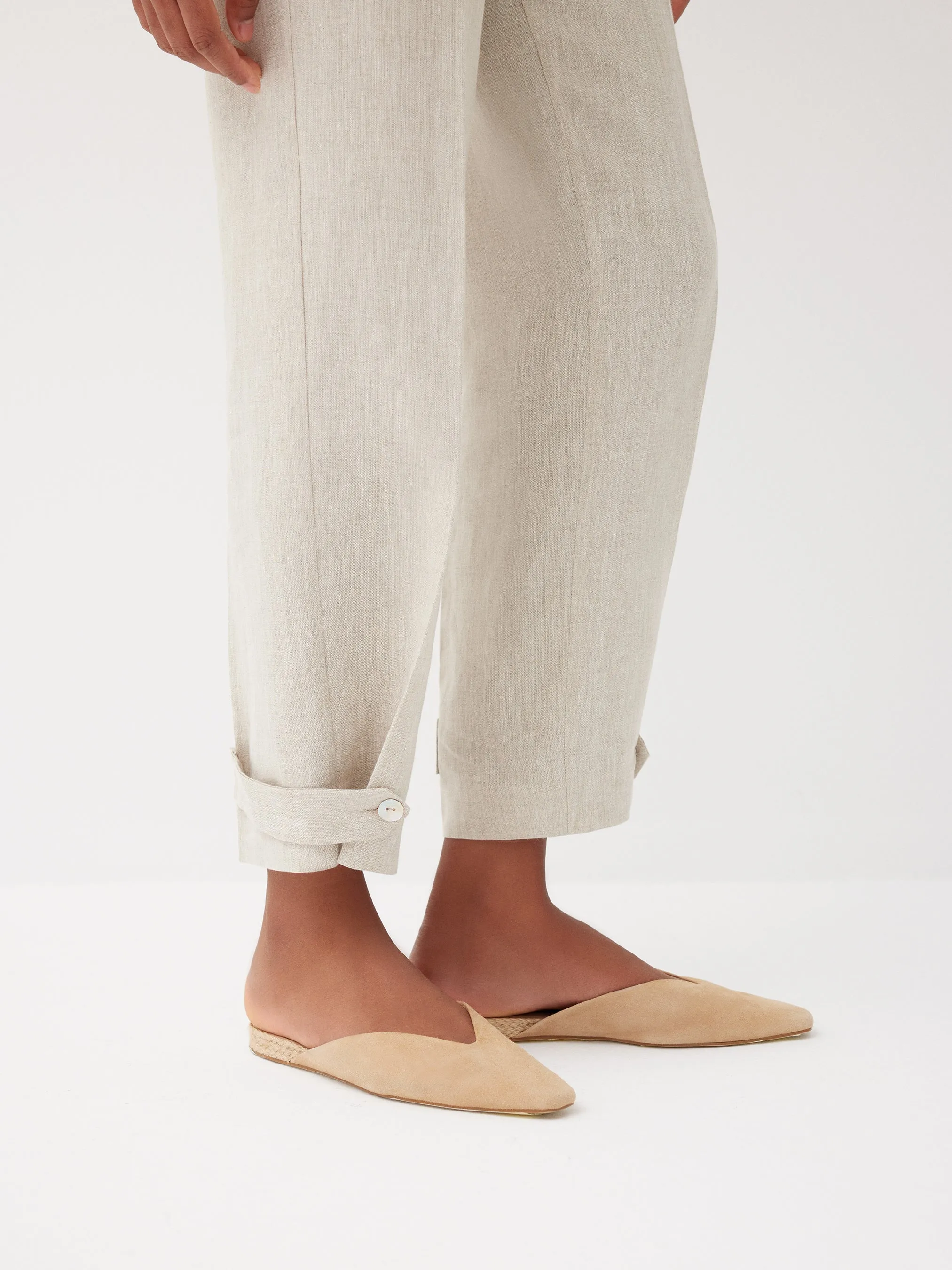 Isla Barley Linen Tapered Pants