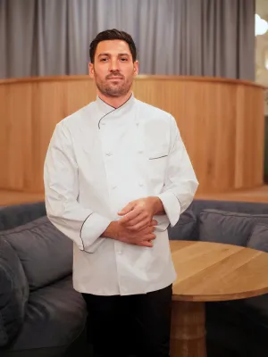 JOLIONE CHEF JACKET - LONG SLEEVE WITH PIPING
