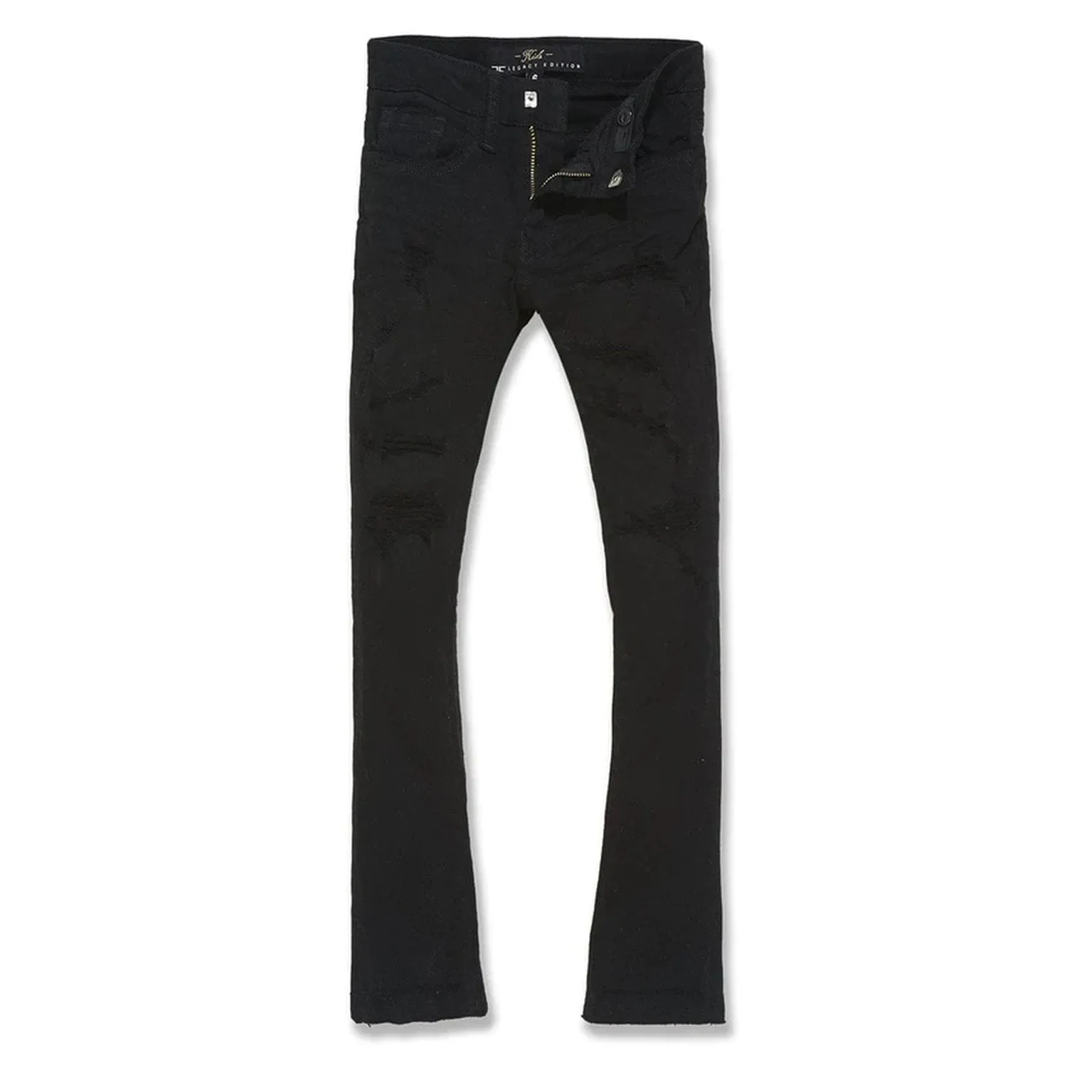 Jordan Craig Stacked Denim Big Kids' Pants Black