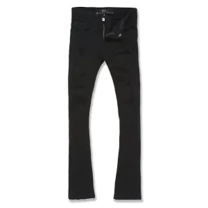 Jordan Craig Stacked Denim Big Kids' Pants Black