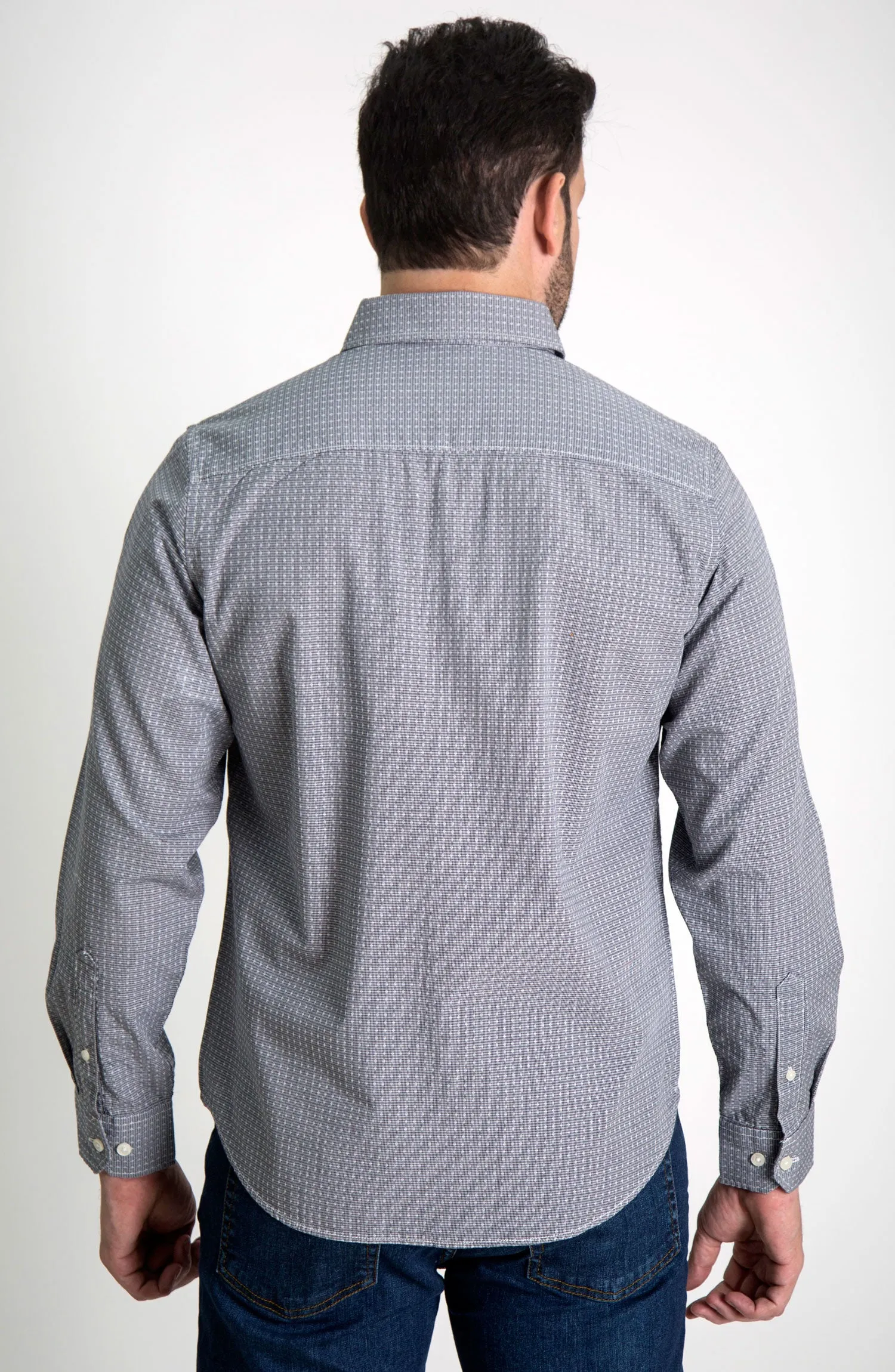 LIGHT GREY DOBBY - FULL SLEEVE