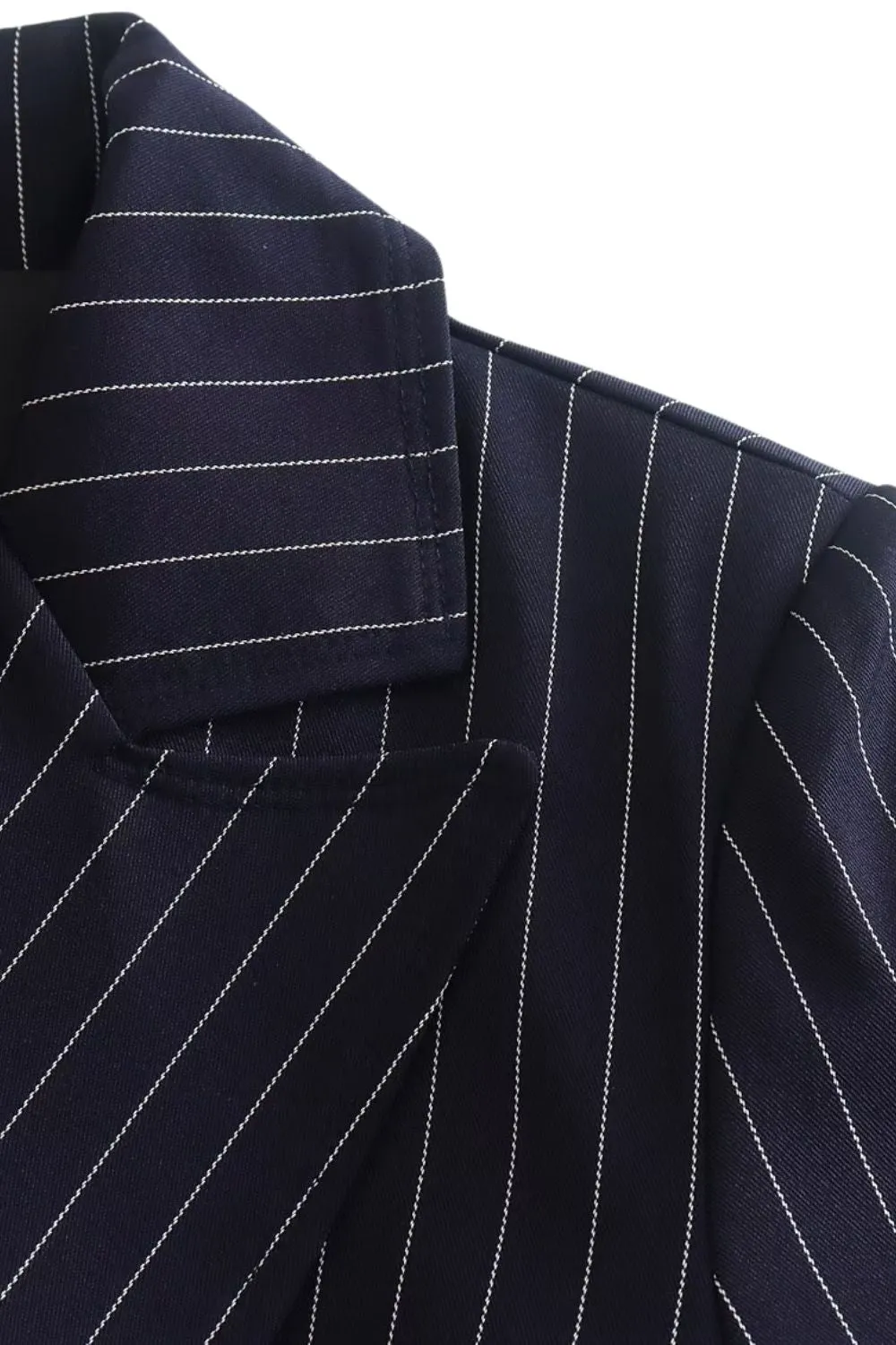 ’Liliya‘ Stripe Double Breasted Jacket & Pants Set (Sold Separately)