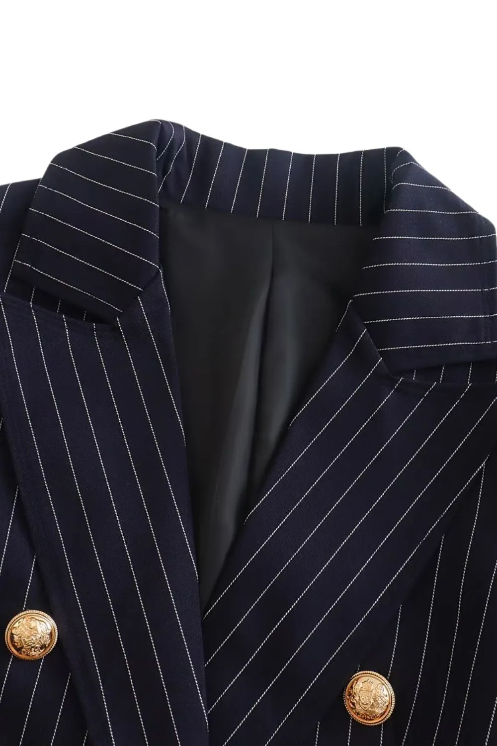 ’Liliya‘ Stripe Double Breasted Jacket & Pants Set (Sold Separately)