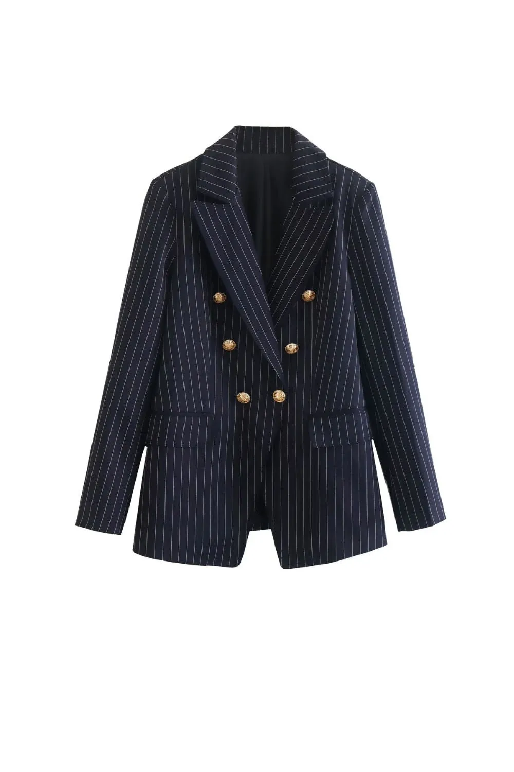 ’Liliya‘ Stripe Double Breasted Jacket & Pants Set (Sold Separately)