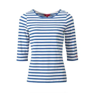 Maxine Top in Sea Blue Stripe