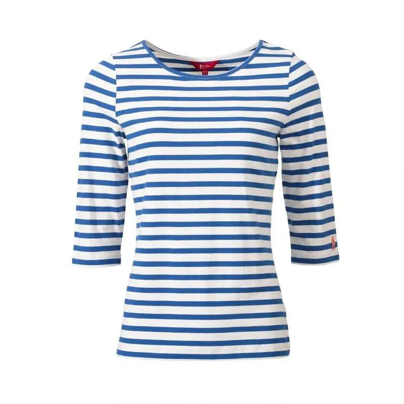 Maxine Top in Sea Blue Stripe