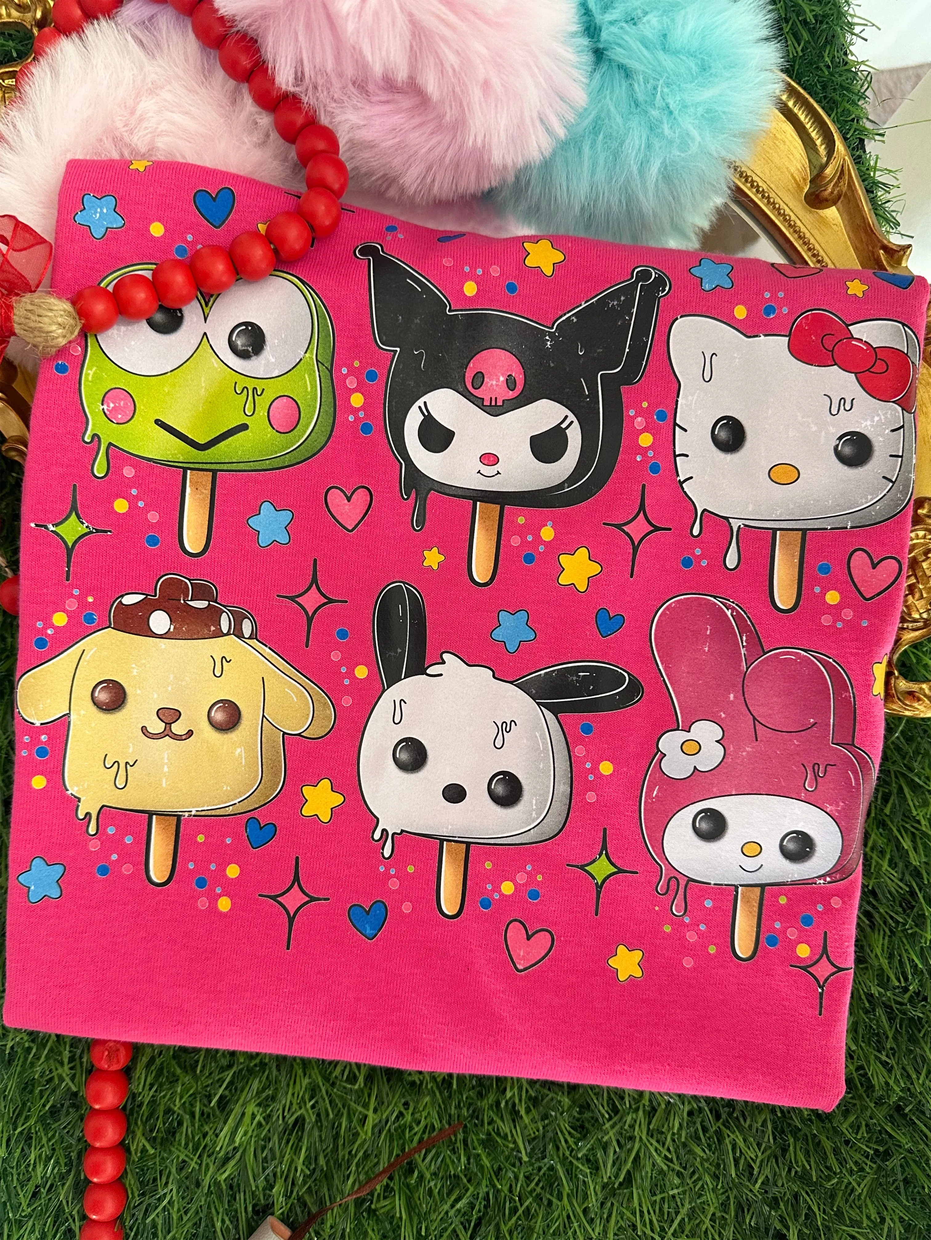 Melting Ice Cream Character Tshirts