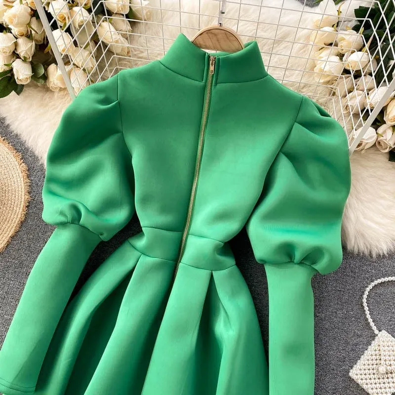 Minx Puff Sleeve Dress