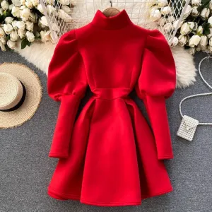 Minx Puff Sleeve Dress