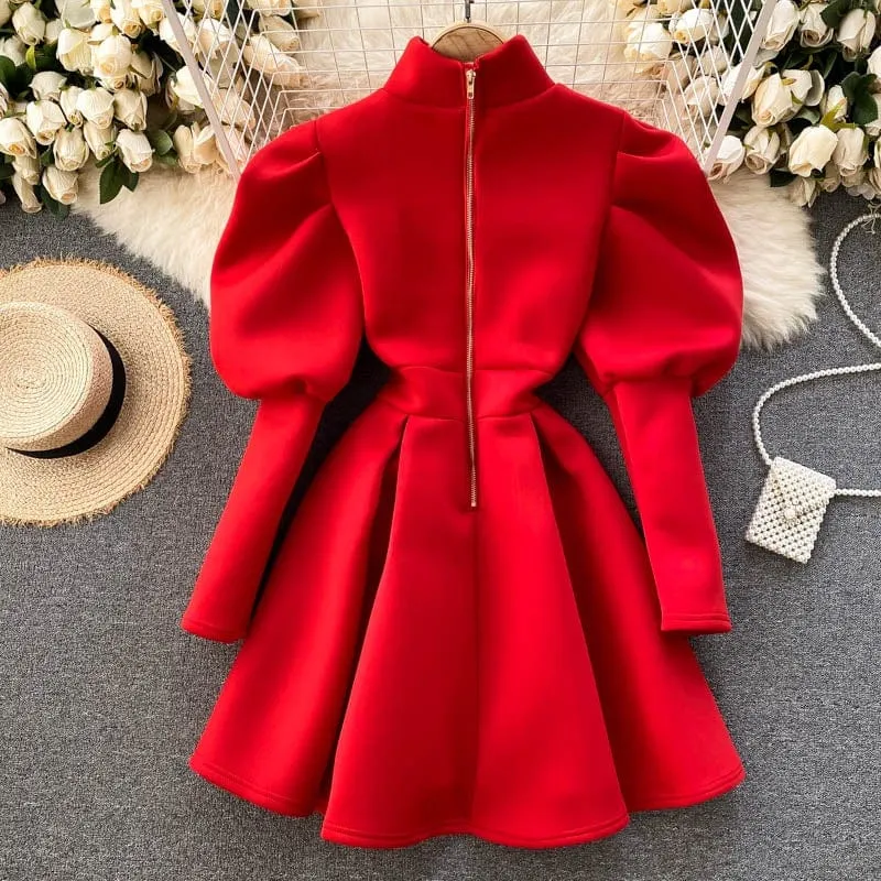 Minx Puff Sleeve Dress
