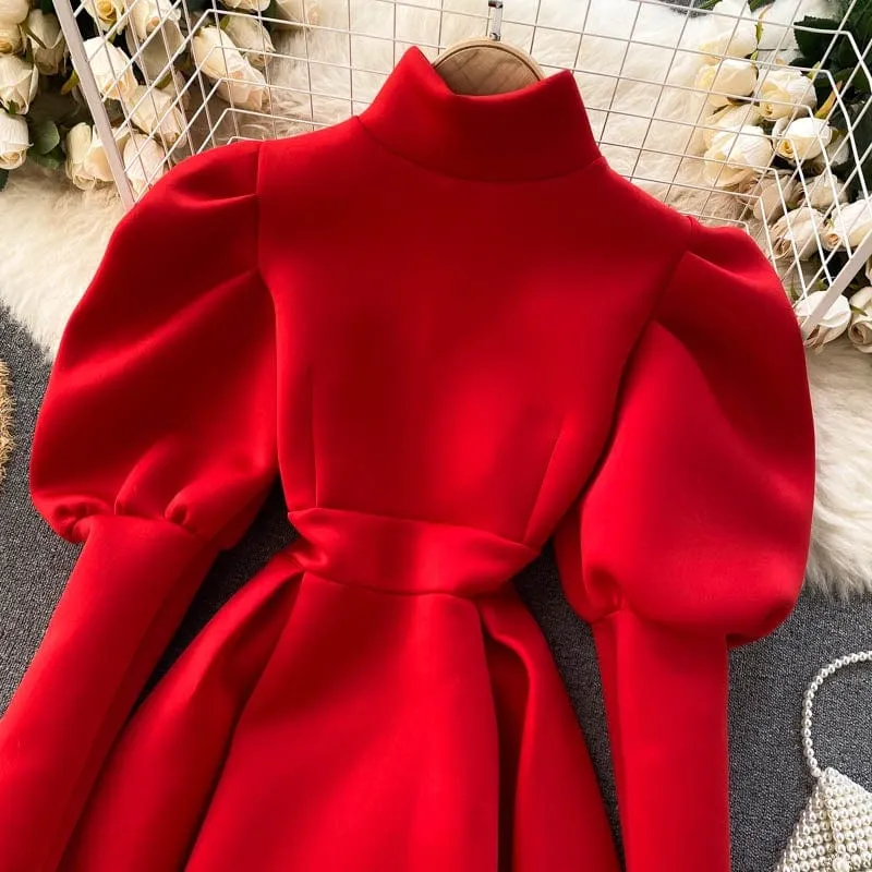 Minx Puff Sleeve Dress