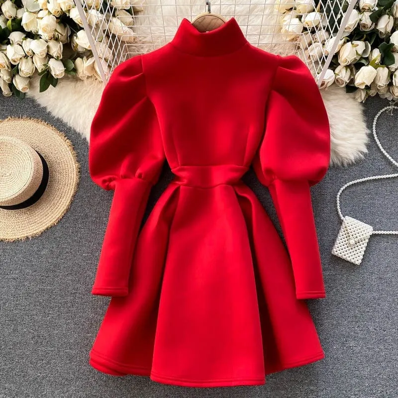 Minx Puff Sleeve Dress