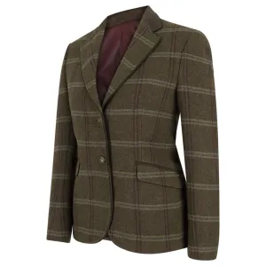Musselburgh Ladies Tweed Hacking Jacket in Bracken Tweed