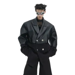 Opium Leather Suit Jacket