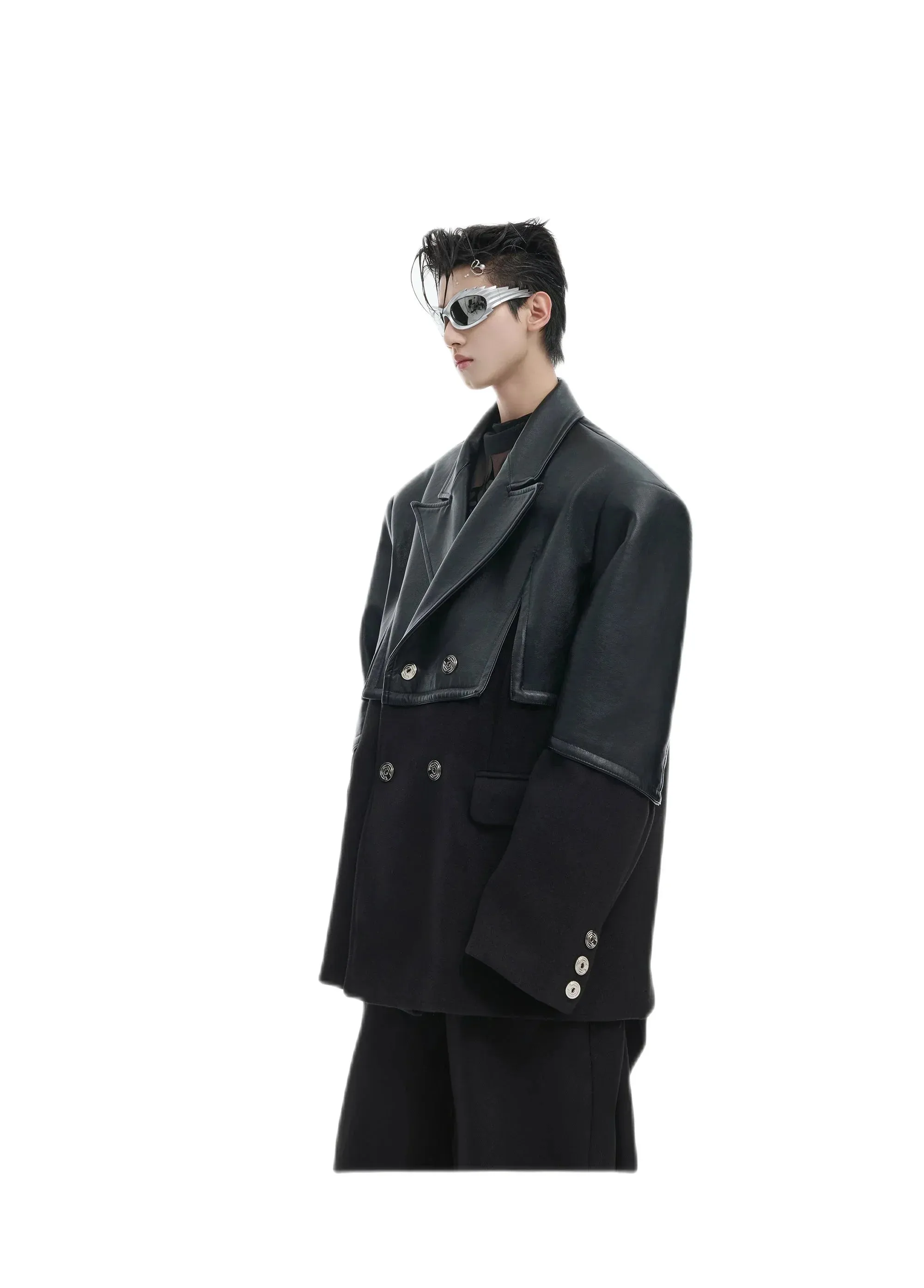 Opium Leather Suit Jacket