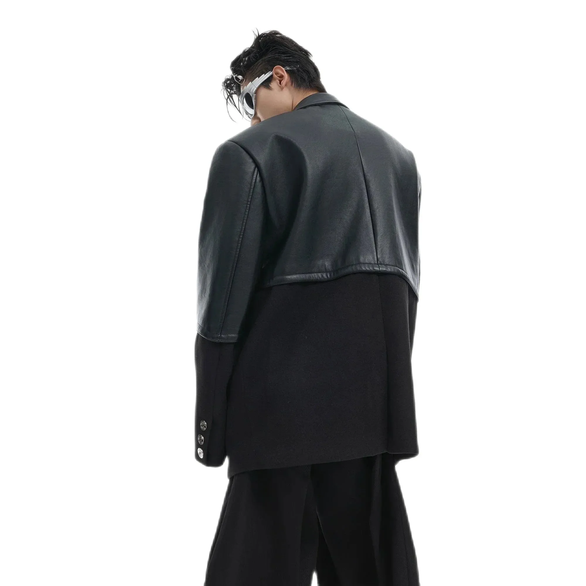 Opium Leather Suit Jacket