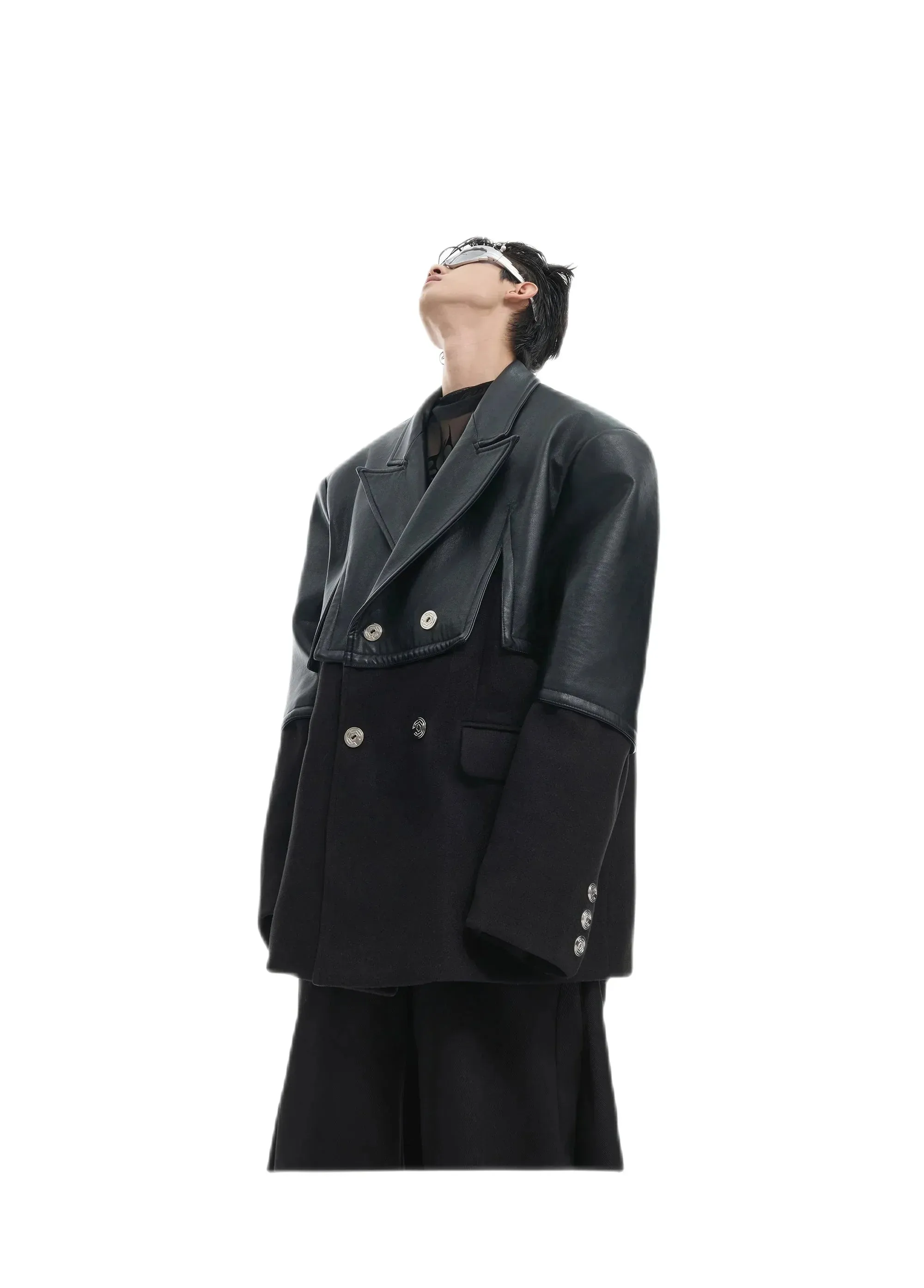Opium Leather Suit Jacket