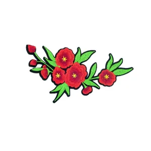 PC2724 - Red Amaryllis Flower (Iron On)