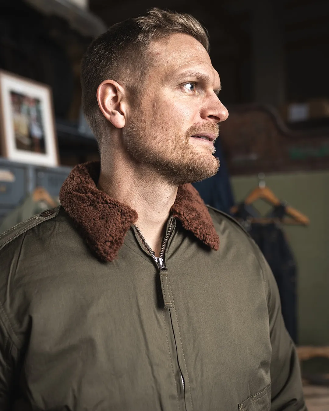 Pike Brothers 1943 B10 Flight Jacket Olive Drab