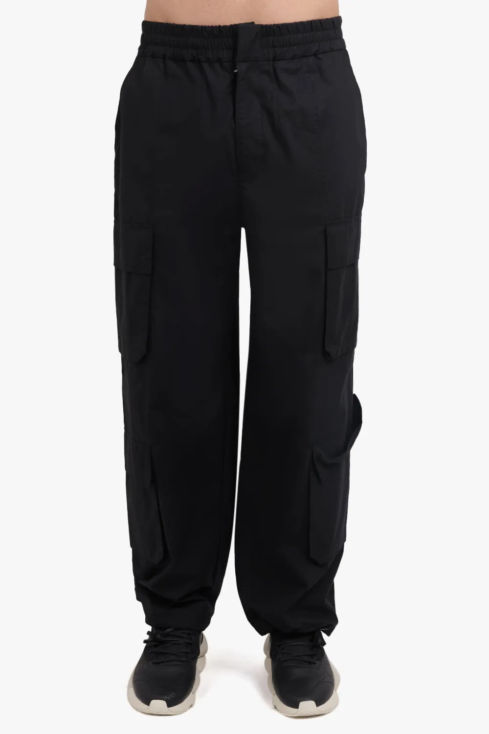 RELAXED UTILITY QUATRO CARGO PANTS | BLACK