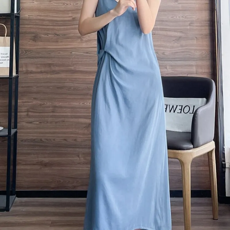Sexy Spaghetti Strap Backless Summer Beach Boho Dress