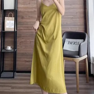 Sexy Spaghetti Strap Backless Summer Beach Boho Dress