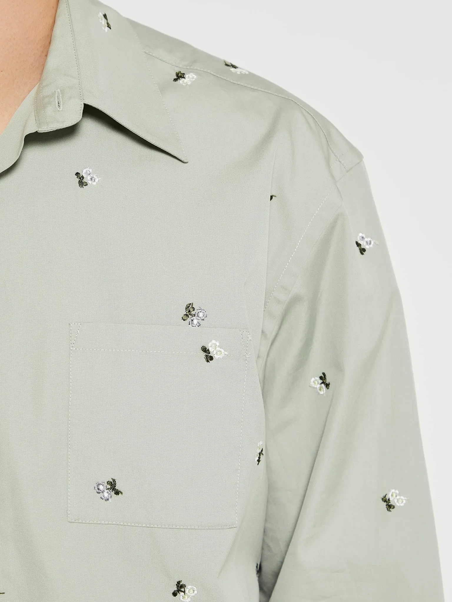 Shirt in Argile Flowers Popeline