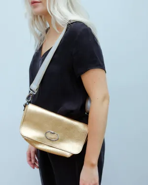 SLP Mai Tai in cow glitter with cobra and silver strap