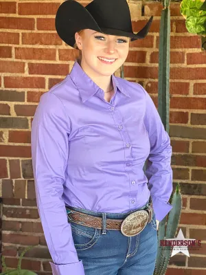 Solid Button Down Shirts ~ Lilac