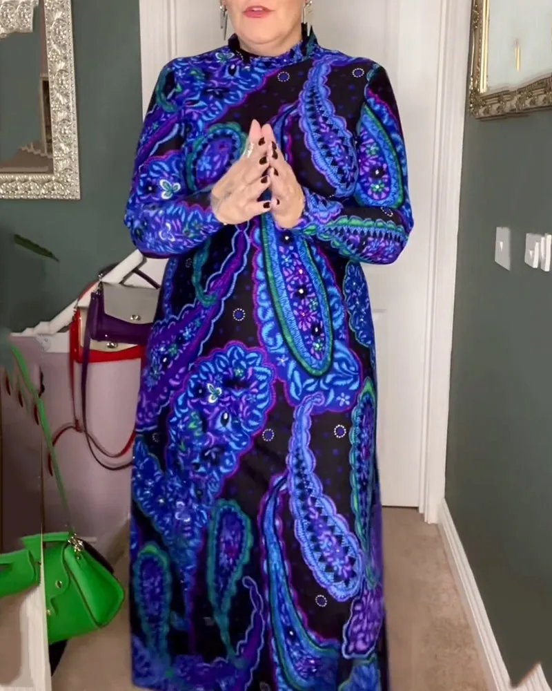 TastyHottie - Paisley print elegant dress