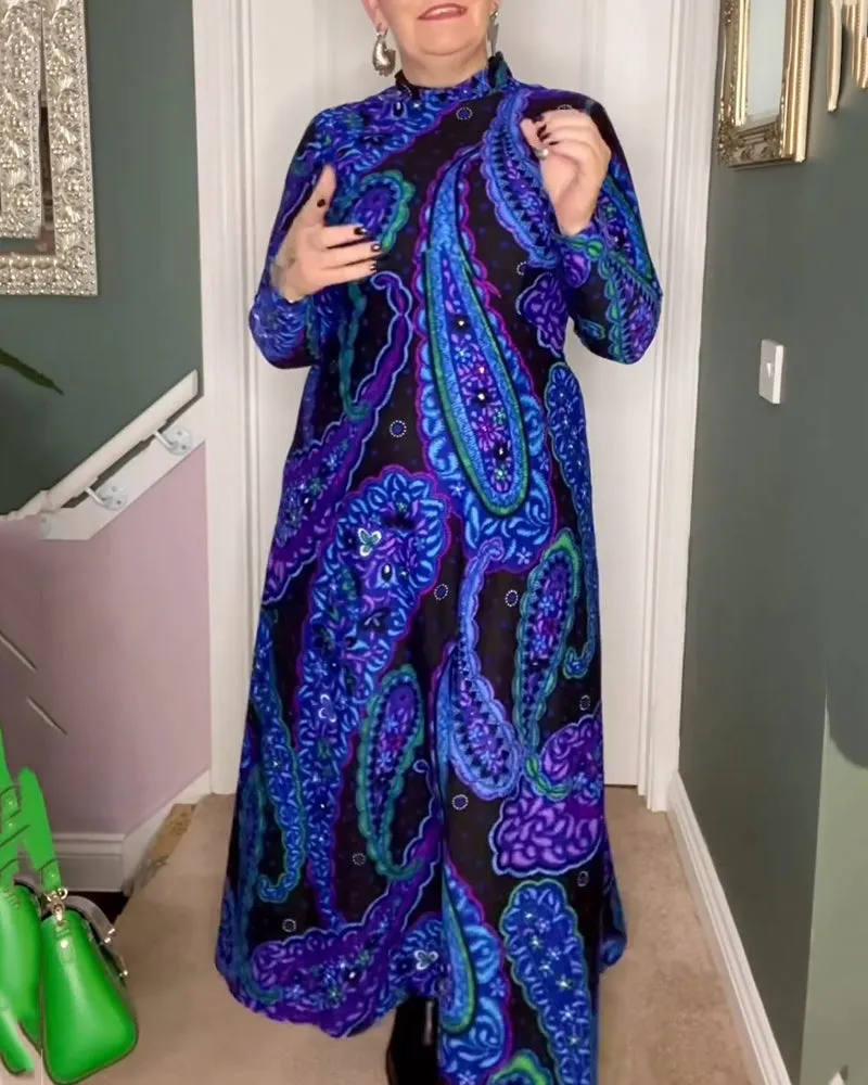 TastyHottie - Paisley print elegant dress
