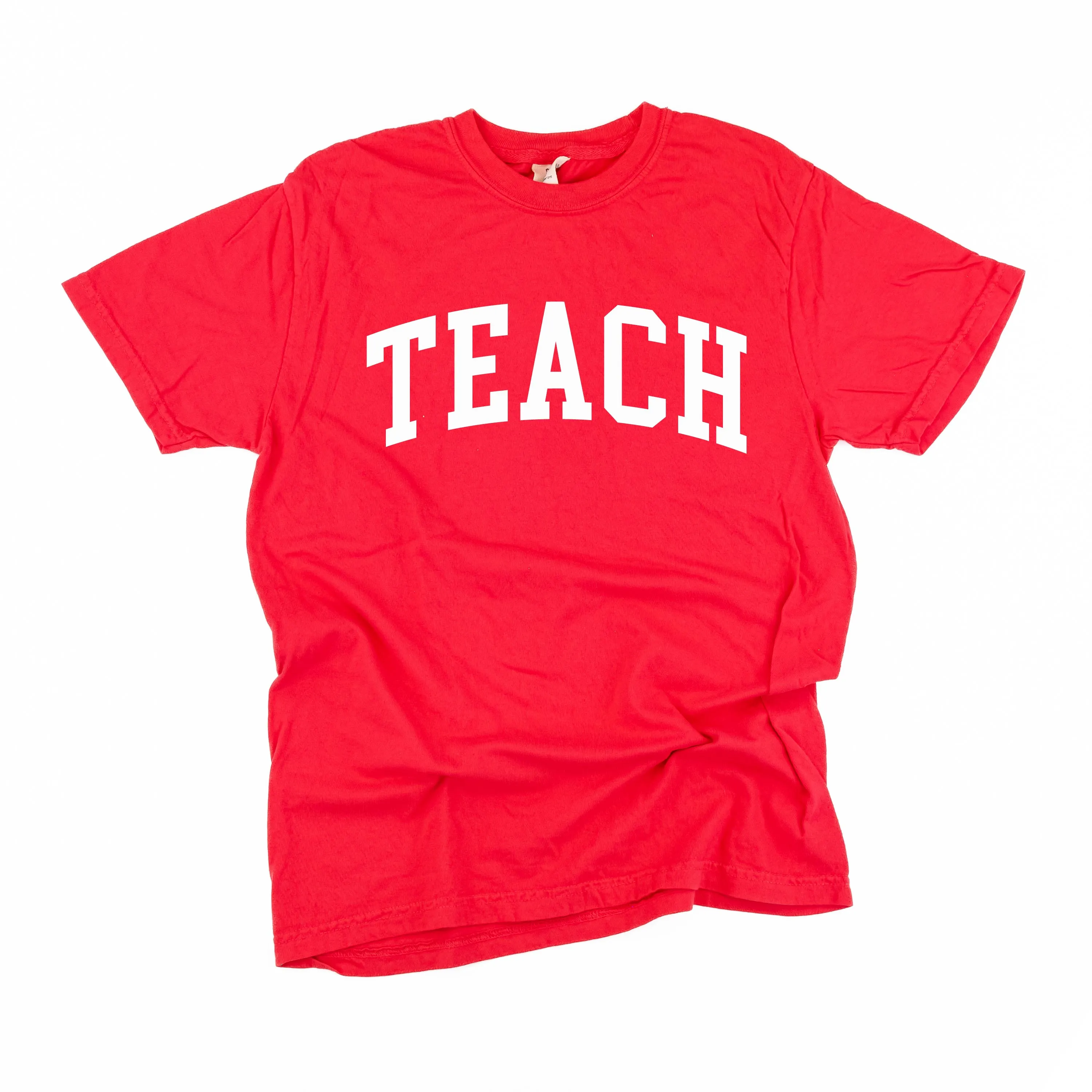TEACH (Varsity) - SHORT SLEEVE COMFORT COLORS TEE