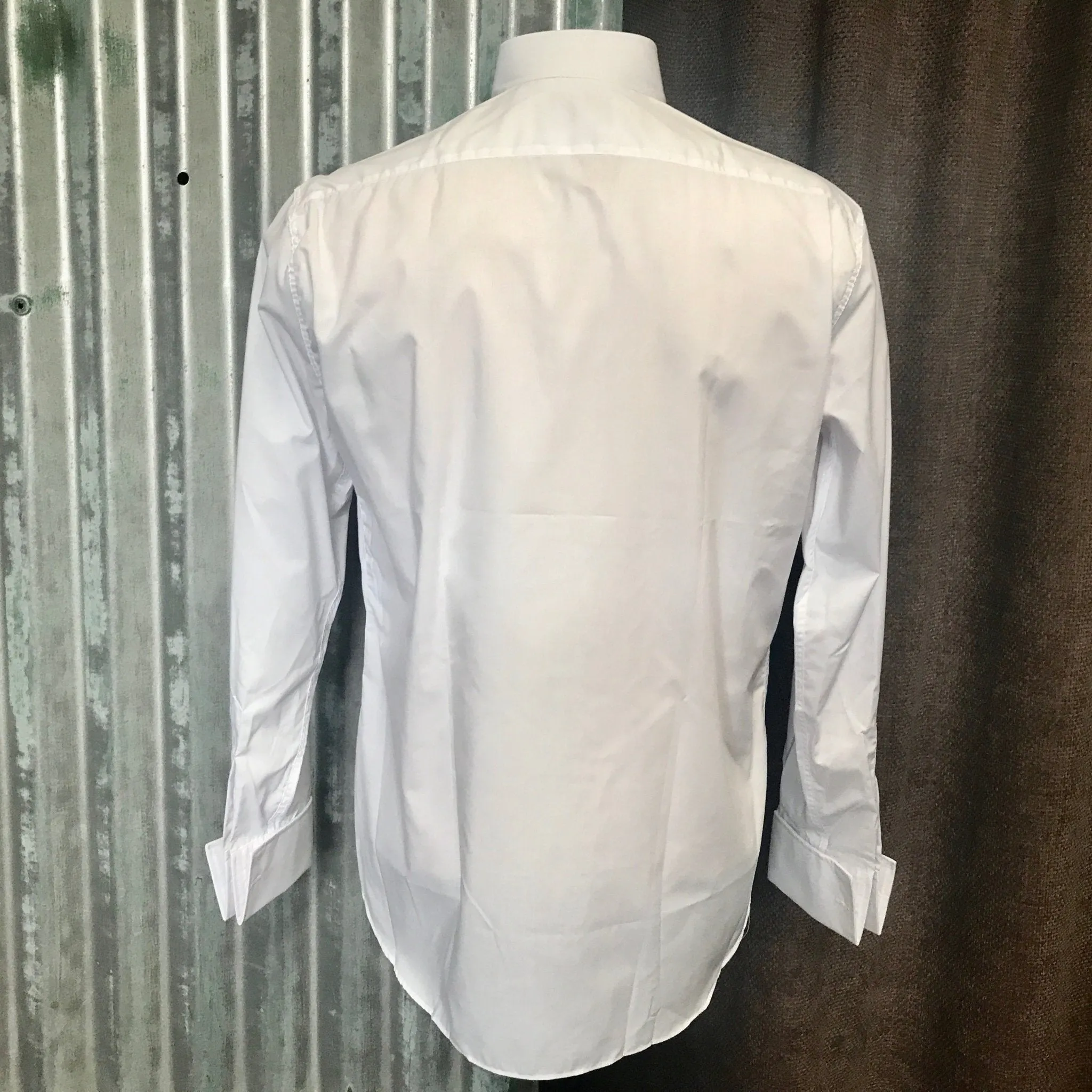 Vintage Deadstock 1970's Cotton L/S Dress Shirt Embroidery Sz M - OOAK