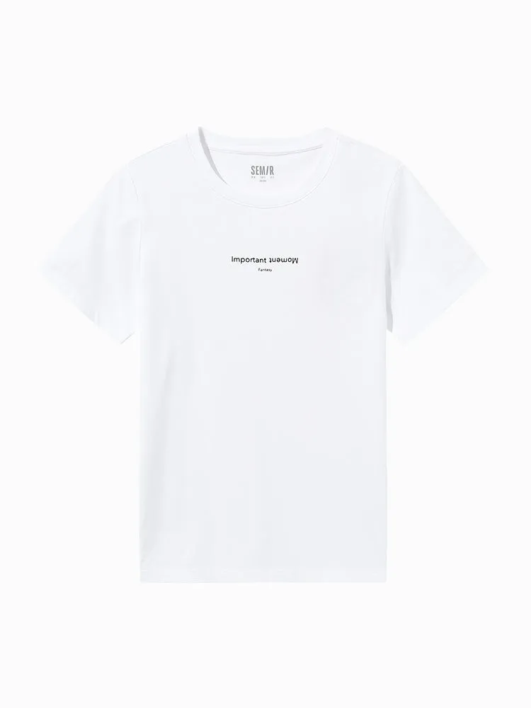 Women's Crisp Single Jersey Round Neck Short Sleeves T-Shirt