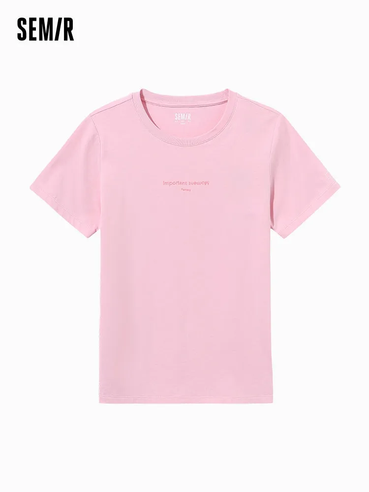 Women's Crisp Single Jersey Round Neck Short Sleeves T-Shirt