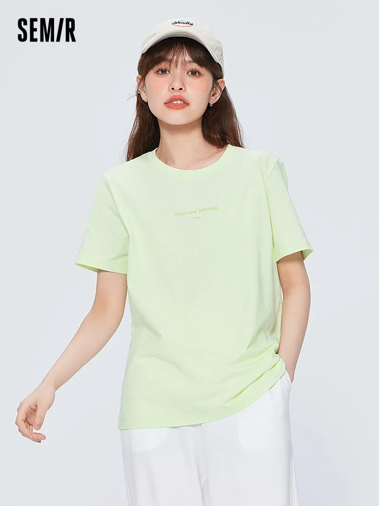 Women's Crisp Single Jersey Round Neck Short Sleeves T-Shirt