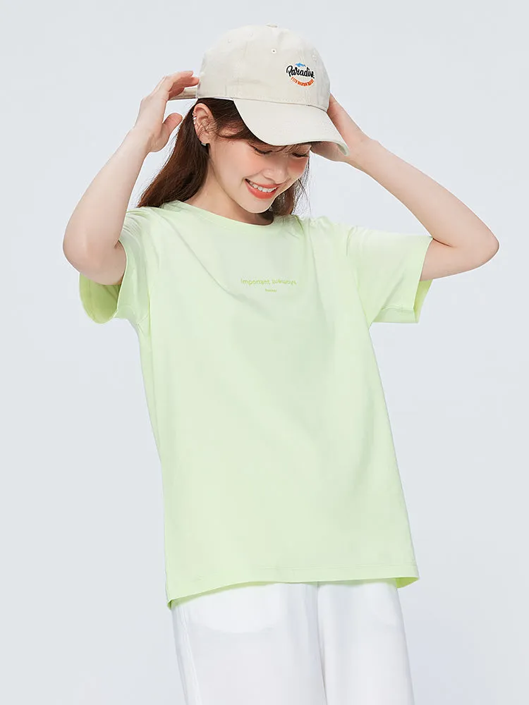 Women's Crisp Single Jersey Round Neck Short Sleeves T-Shirt